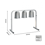 Θερμαντικό με 3 υπέρυθρες λάμπες 114267